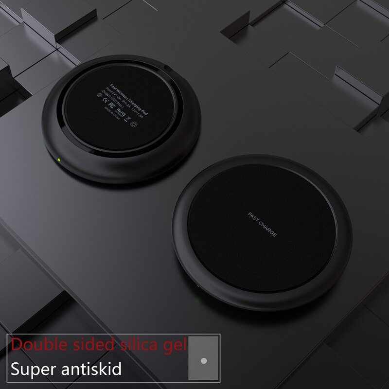 Ultra-thin Round PD 15W Desktop Wireless Charger Mobile Phone Home Fast Charging 1XCE