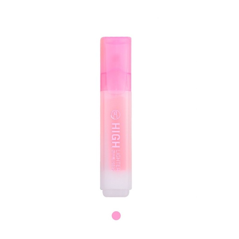 Rotulador subrayador de tamaño Jumbo transparente, para papel, copia de Fax, marcador de Punto, accesorios de oficina, suministros escolares, F070: Pink