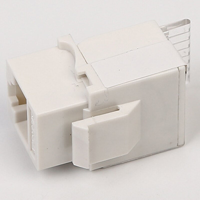 10Pcs CAT5E Utp Netwerk Module RJ45 Connector Informatie Socket Computer Outlet Kabel Adapter Keystone