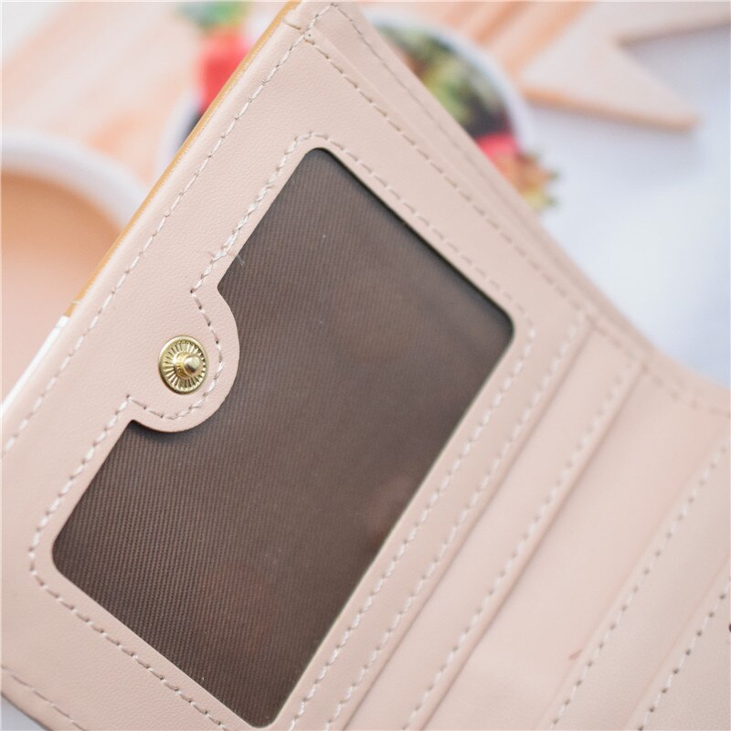 Women Wallet and Purse PU Leather Short Female Purse Hasp/zipper Credit Card Holder Wallet Black/blue/brown/pink Ladies Wallet