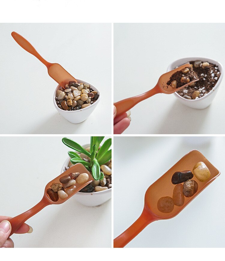 Mini pelle en plastique multifonction, outils de jardin, jardinières, outil à main, cuillères, plantes fleurs en pot, tourneurs de cuisine, 1 pièce, LF 161