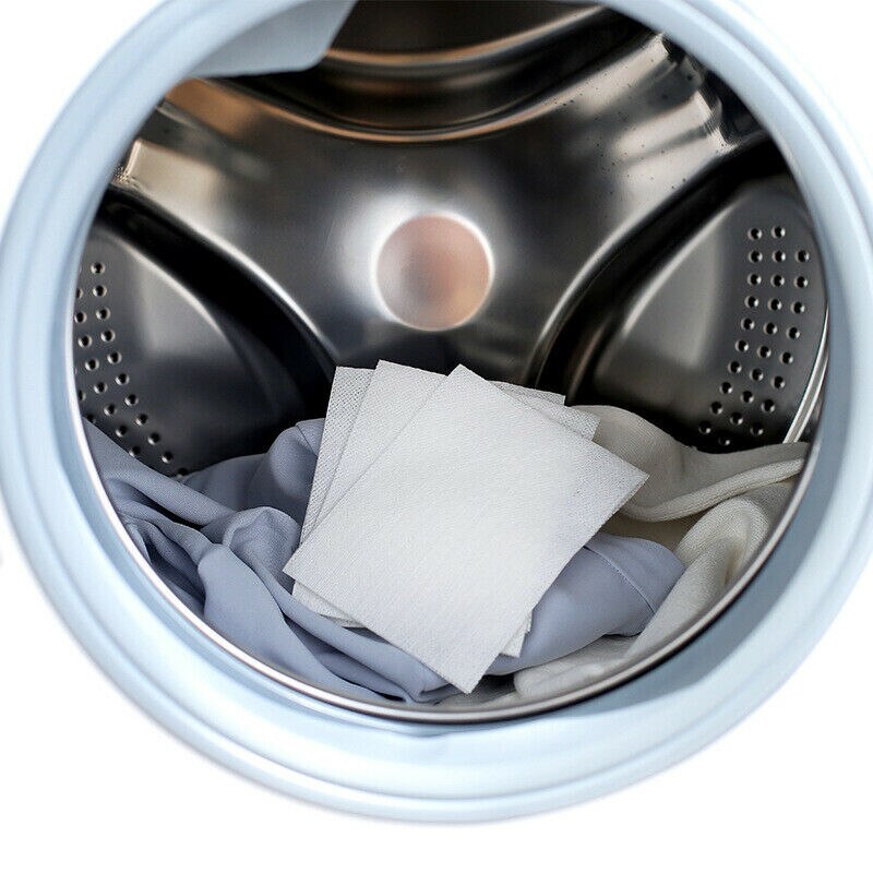 1 Pack 24pc Anti-dyed Cloth Laundry Paper Proof Color Dyeing Laundry Sheet