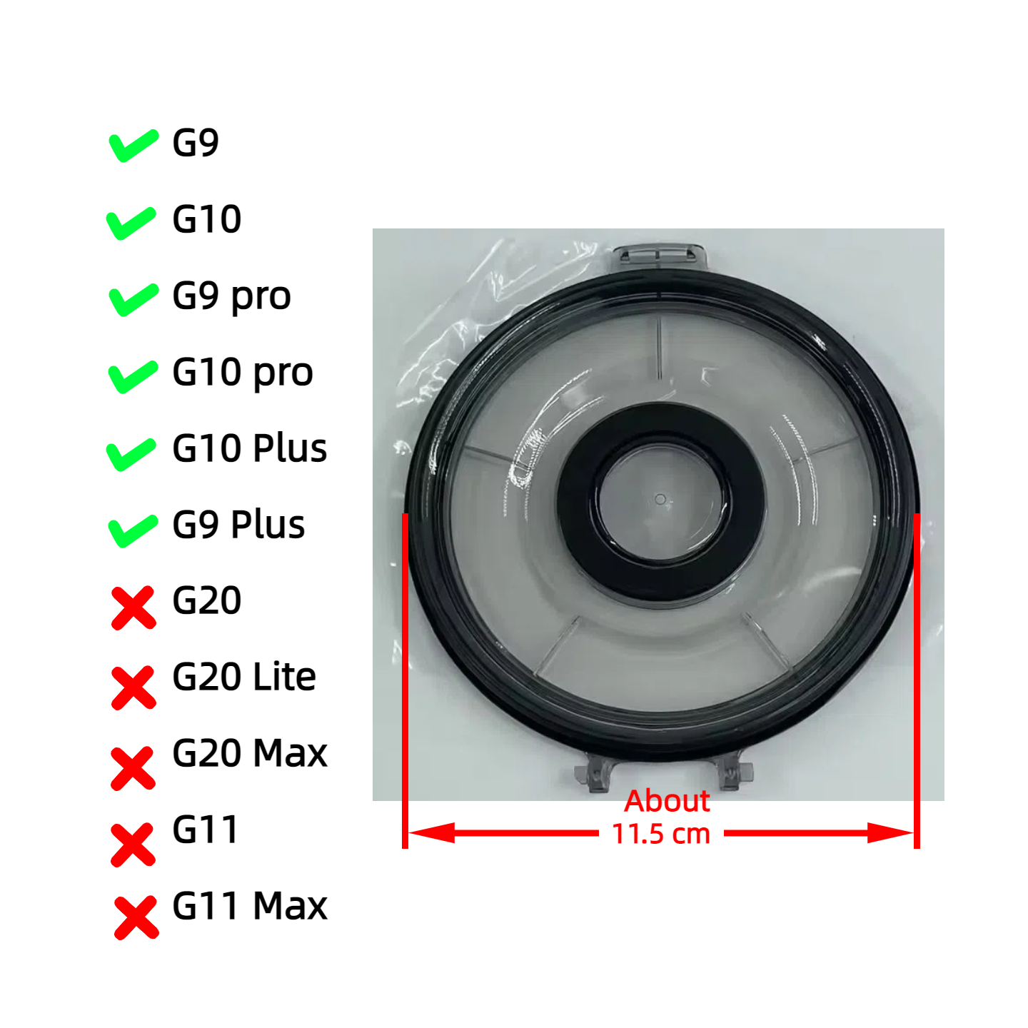 For XIAOMI G9/G9 Plus/G10/G10 Plus Handheld Wireless Vacuum Cleaner Dust Cup Bottom Cover Spare MIJIA Parts/Accessories