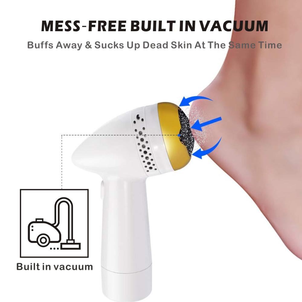Multifunktion elektrisk vakuum adsorption fjerne hård hud hårdhed død hud hæle slibning pedicure fodsliber pedicure