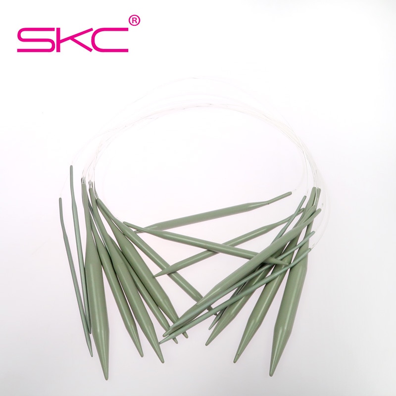 SKC 60cm Circular Knitting Needles 2-8mm Aluminum Porcelain Surface Circular Knitting Needles Crochet Knitting Tool