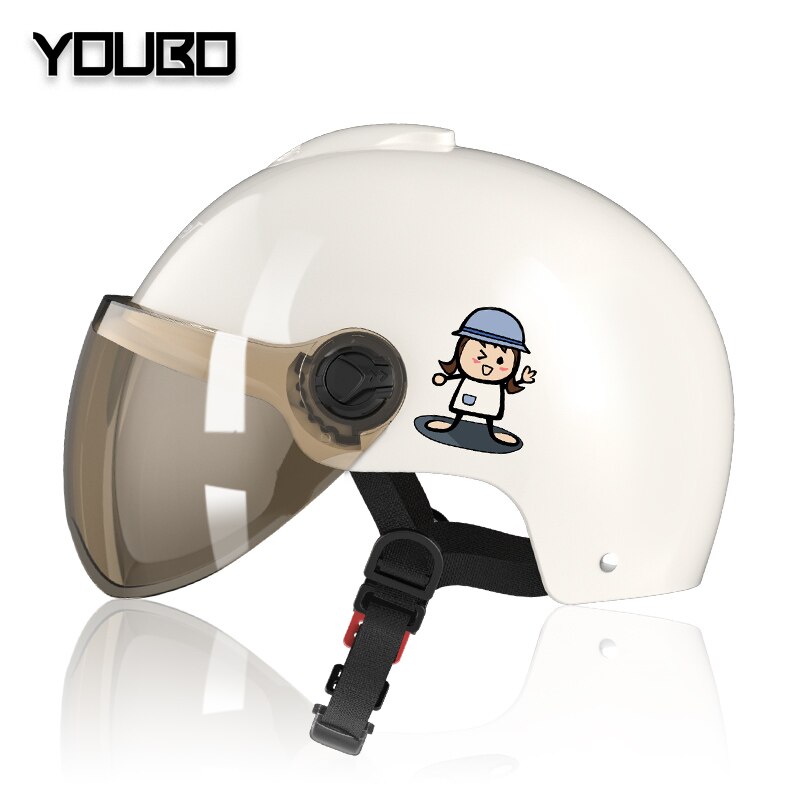 Children&#39;s Electric Motorcycle Helmet Men Women Children Summer Seasons Sunscreen General Full Face Helmet: 1