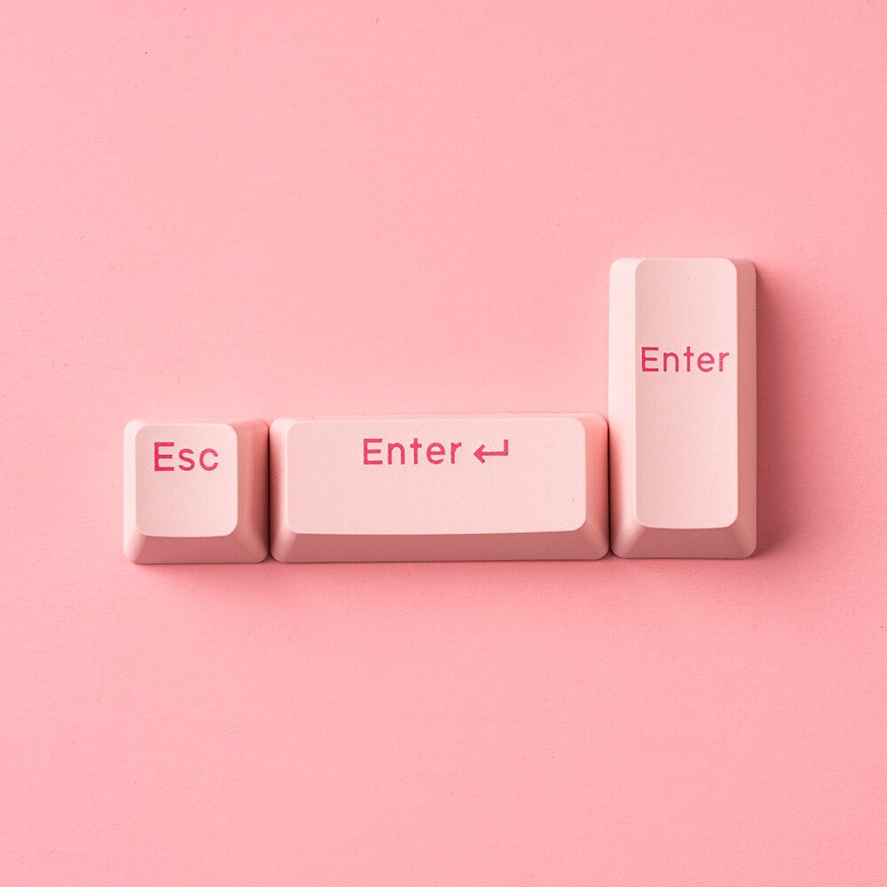 Jkdk Esc Voer Pijl Ruimte Keycaps Rood Roze Groen Blauw Oem Profiel Voor Mechanische Toetsenbord