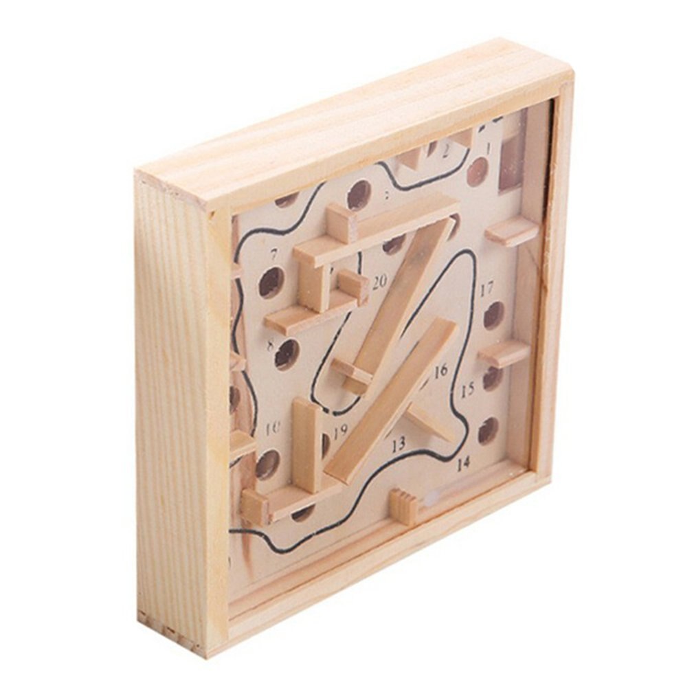 Tasca 20 di Sconto ottavino Labirinto Giocattolo sbavatura puzzle Educativi per Bambini Giocattoli di Legno di Loto Interazione Genitore-bambino