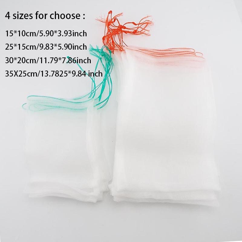 10x Garden plants Tool fruit veg grow net Grape Netting collect Protection Storage Bags Barrier Cover for anti Mosquito