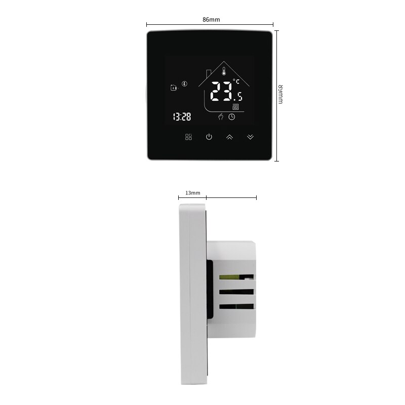 Tuya Smart Alexa Voice Control Wifi Smart Programmeerbare Thermostaat App Controle Lcd Gas Boiler Verwarming Voor Echo Google Thuis