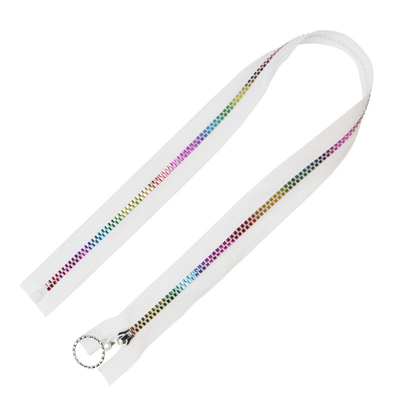 Meetee 2 kpl 40-80cm 5#  hartsi vetoketju auto lukko avopää vetoketjut takki takin korjaus vaihto vetoketju vaatteiden ompelu koristele vetoketjut: Valkoinen / 50cm