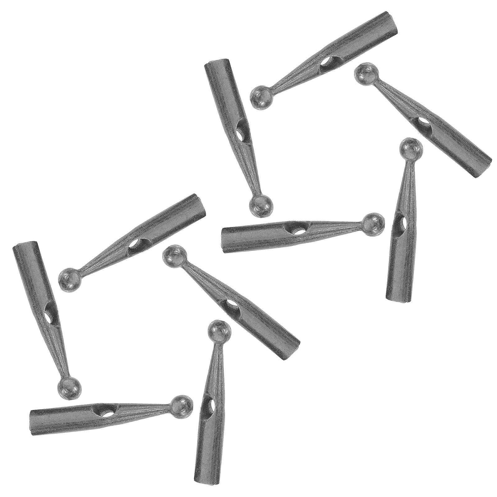 10 stück robuste metall-ersatzkappen für sonnenschirme, inklusive klappspitzen.