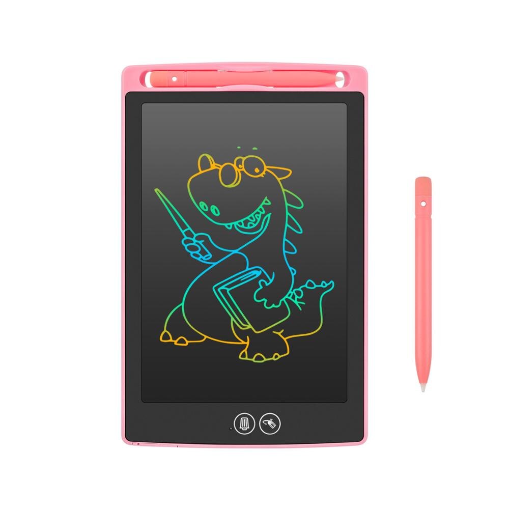 8.5inch LCD Drawing Tablet Digital Writing Graphic Tablets Electronic Handwriting Pad Partially Erasable Drawing Board: Pink
