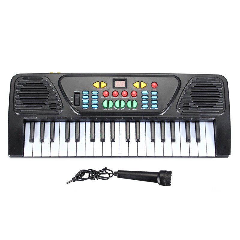 37 Keys Kid Organ Electric Piano Digital Music Electronic Keyboard Musical Instrument With Mini Microphone For Children