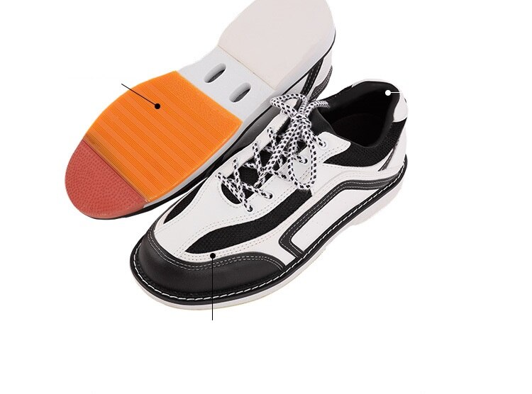 Unisex bowlingskor utomhussportskor halkfria sportskor som andas mjuka bowlingskor storlek 34-47