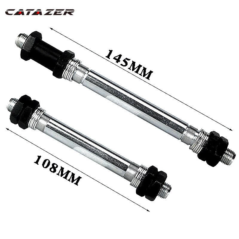 Fahrrad Rad Hub Achse Vorne Hinten Stahl Hohl Spindel Welle Jahrgang M10 X 145mm 108mm 3/8 &quot;für fixie BMX MTB E Fahrrad Straße Spieß