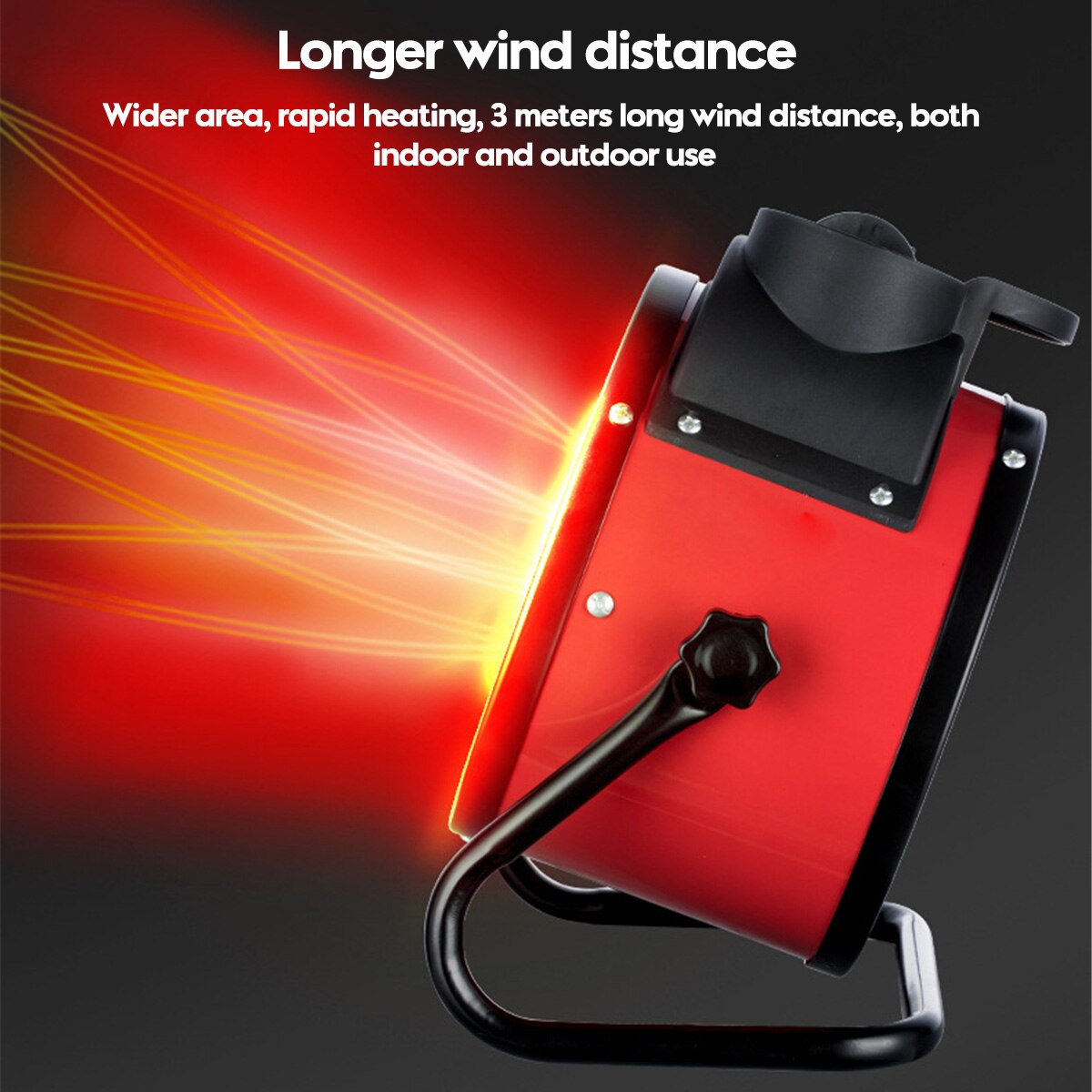 2000W Personal Portable Electric Heaters Fan With Ceramic PTC Heating Mini Home Heating Fan Low Noise Warm Air Blower