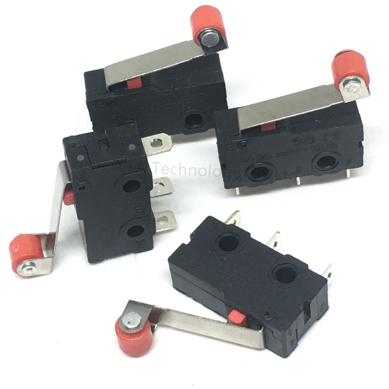 10 Pcs Mini Micro Limit Switch Roller Lever Arm SPDT Snap Action LOT