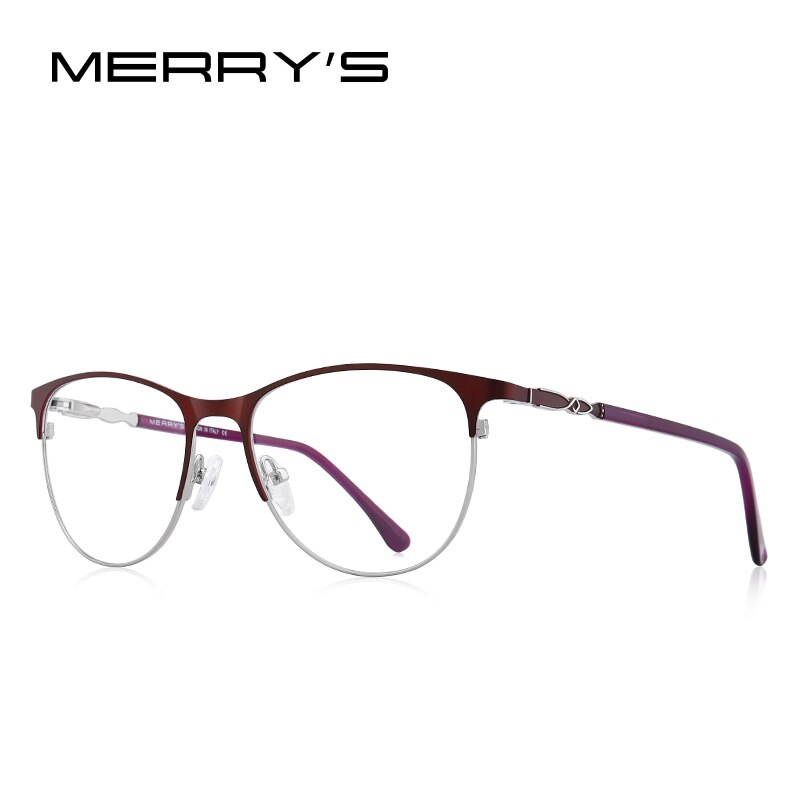 MERRYS DESIGN kobiety Retro oprawki do okularów kocie oczy damskie modne okulary korekcyjne okulary optyczne S2116: Black