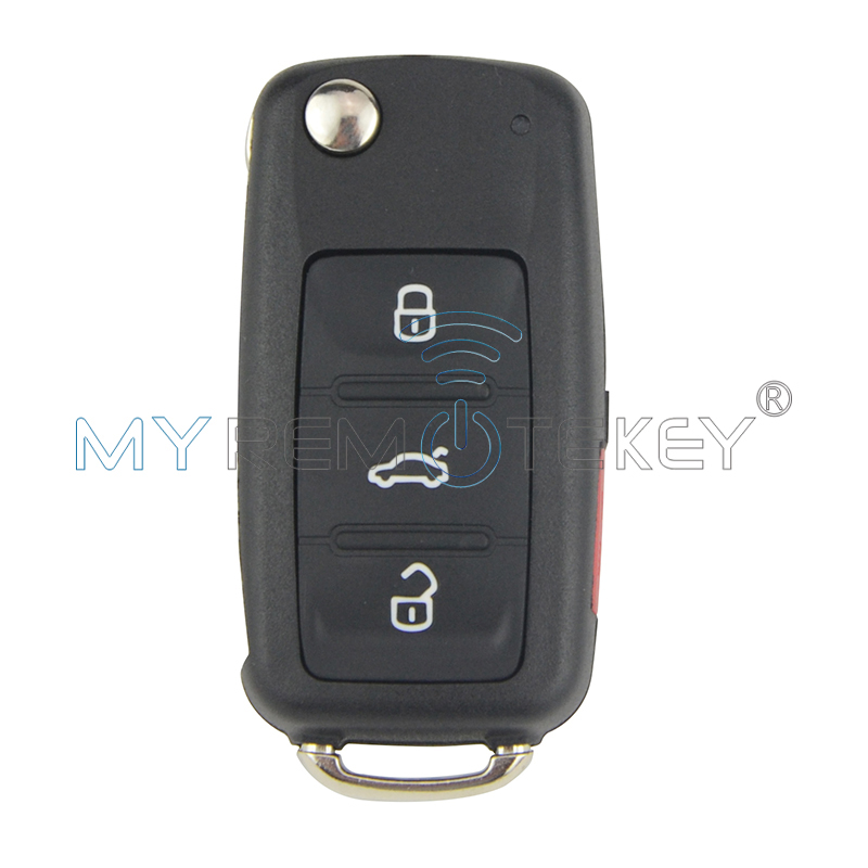 Flip Auto Remote Key Voor Vw Bettle Cc Eos Golf Jetta Passat Tiguan Touareg 4 Knop 5K0837202AE 315 Mhz Remtekey