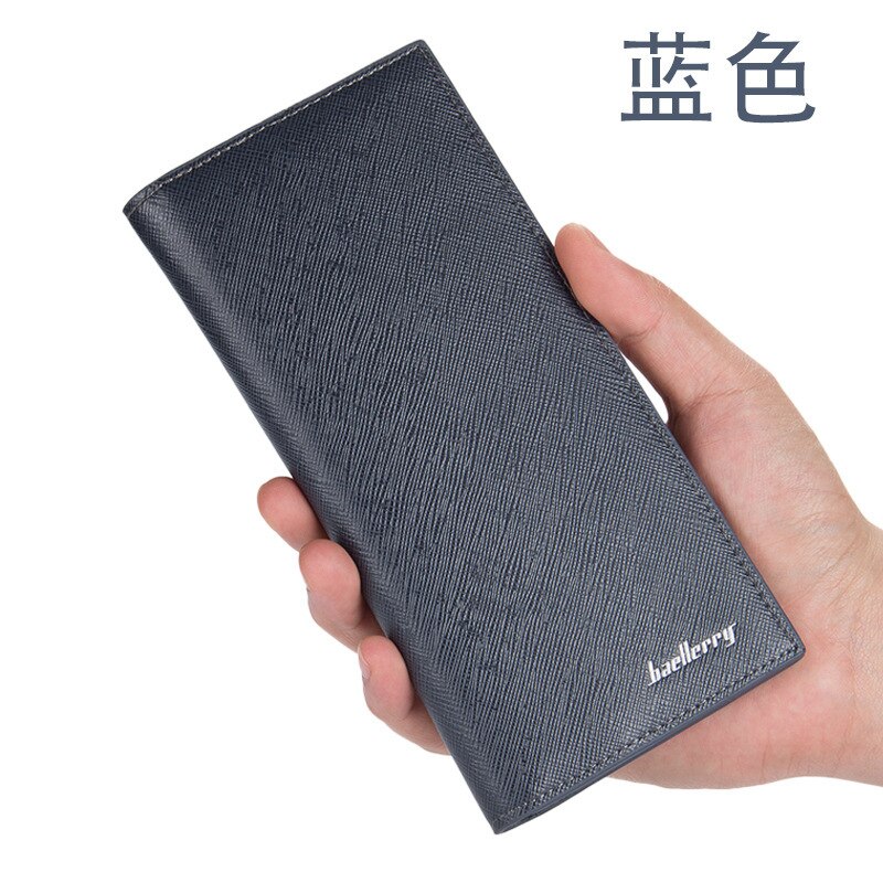 Style Male Long And Super Thin Wallet Soft PU Leather Leisure Or Business Style Purse Mens Desginer Clutch Pocket