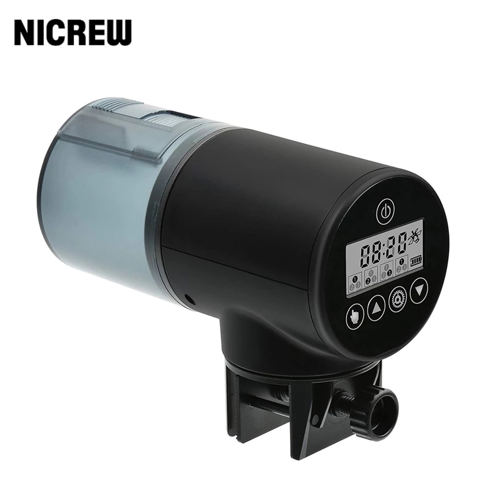 Nicrew Aquarium Automatic Fish Feeder Smart Control Aquarium Tank Vijver Auto Fish Feeder Timer Visvoer Dispenser Gereedschap Levert: H