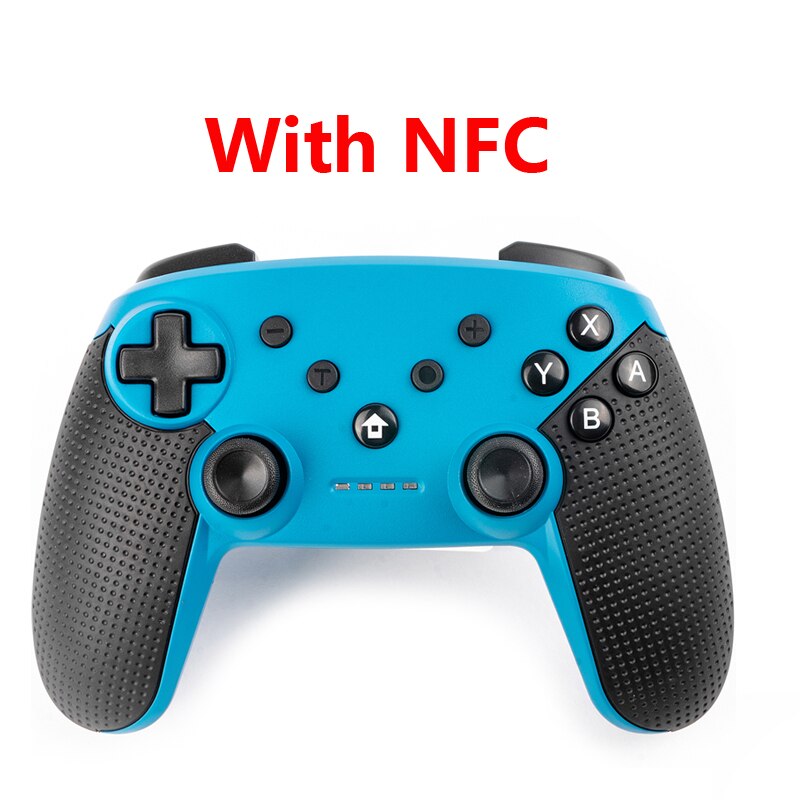 För nintend switch switch console joystick switch pro bluetooth wireless controller for nintend switch pro ns-switch pro nfc gamepad: Blå nfc