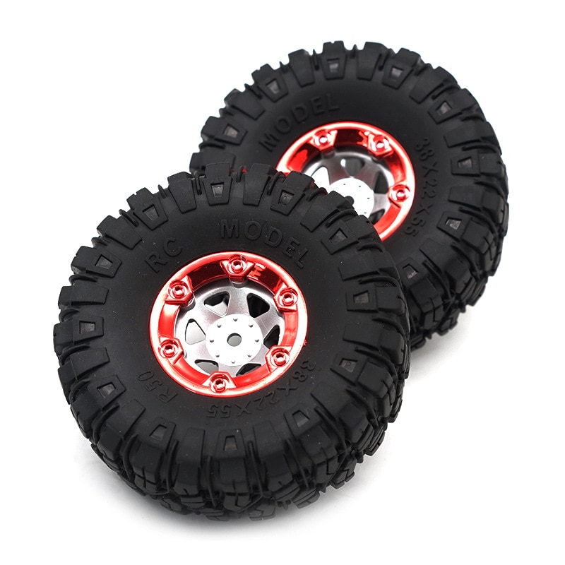 1:12 RC Truck Crawlers 100mm Rubber Tires Tyres with Wheel Hex 4X for Wltoys 12428 12423 FY01 FY02 FY03