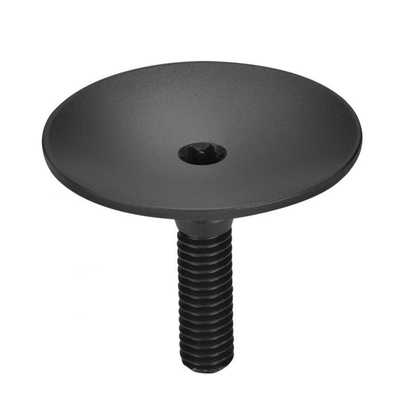 Tapa superior de auricular para bicicleta, vástago de aleación de aluminio para tapacubos vástago Separador de horquilla de 28,6mm: Negro