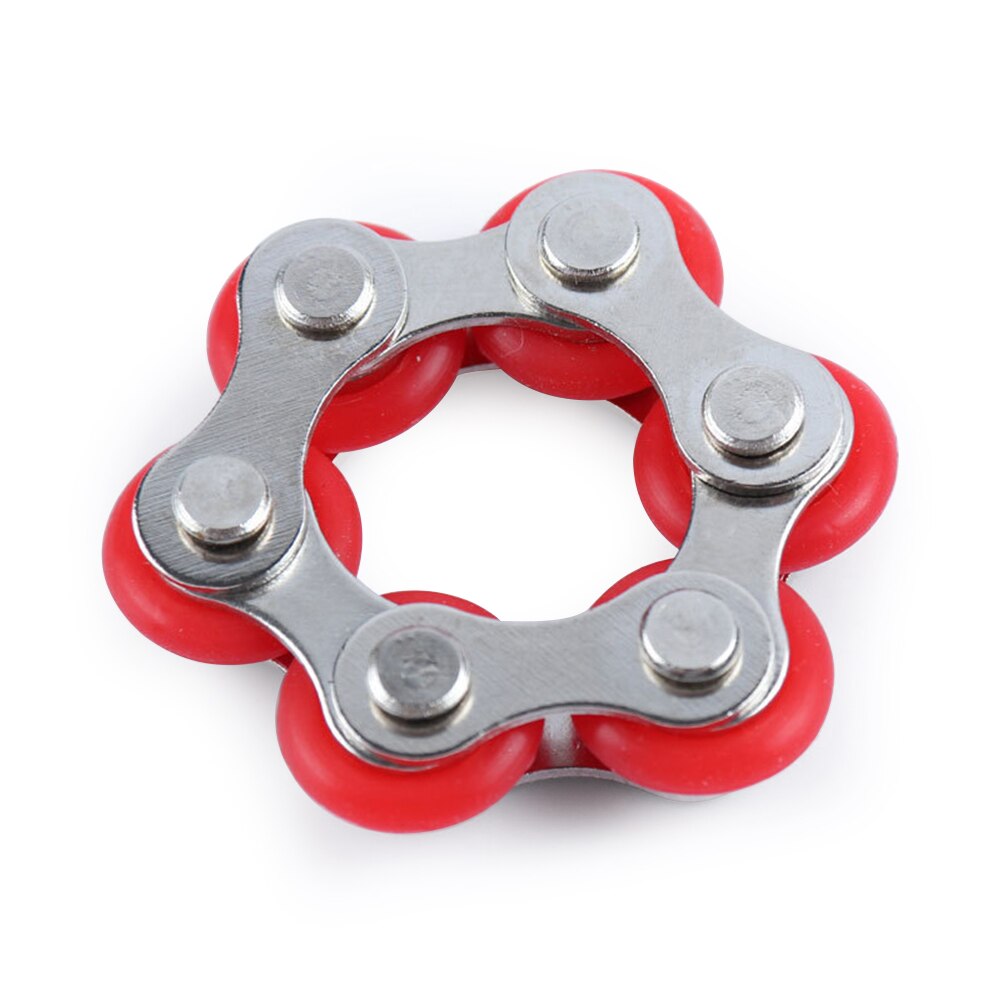Fiets Chain Key Ring Fidget Speelgoed Stress Reliever Angst Relief Decompressie Druk Reductie Fun: D