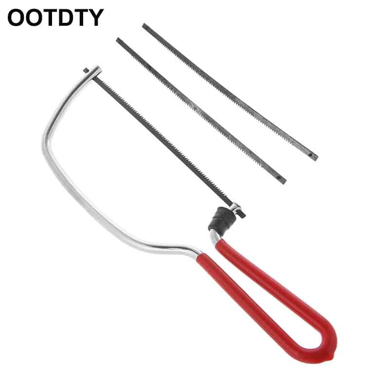 Mini Scroll Coping Metal Saw DIY Hand Hacksaw Woodworking Tool Replacement Blade