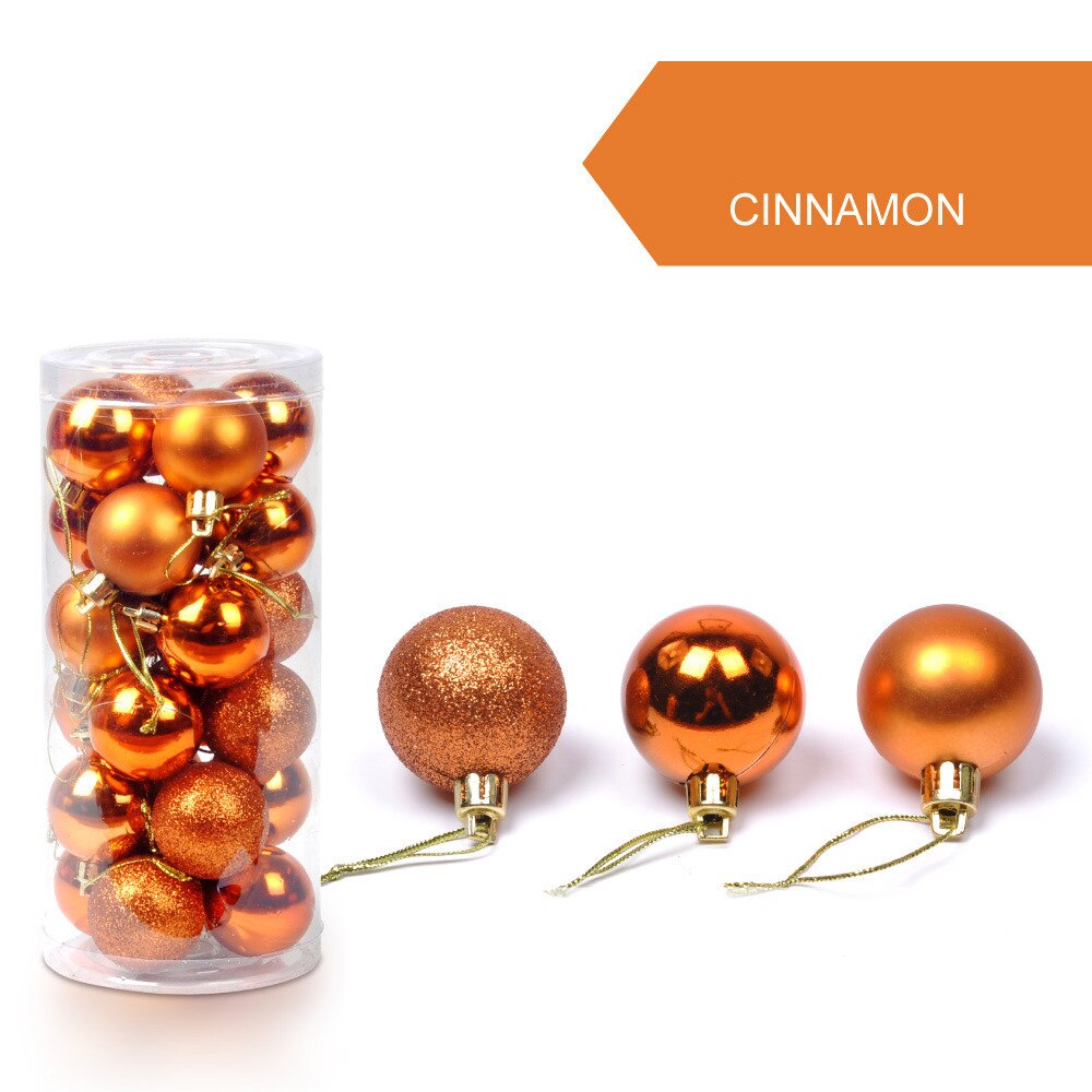 30mm Christmas Xmas Tree Ball Bauble Hanging Home Party Ornament Decor Accessories For Home Christmas Decoration Ornament