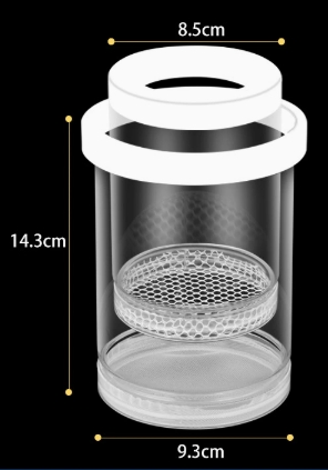 Boîte d'élevage Guppy, incubateur d'aquarium, petit poisson, salle d'accouchement, boîte d'isolation de Suspension, accessoires de réservoir d'aquarium: Bleu marine