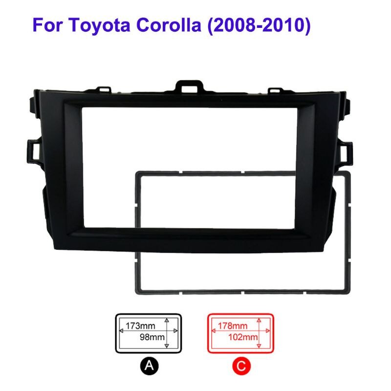 Auto 2DIN Radio Stereo Dvd Frame Fascia Dash Panel Installatie Kits