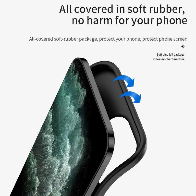 Funda de cargador de batería para Apple iphone 12 Pro Max, 6,7 pulgadas, 6800mAH, cubierta trasera de batería portátil anticaída, borde blando de plástico