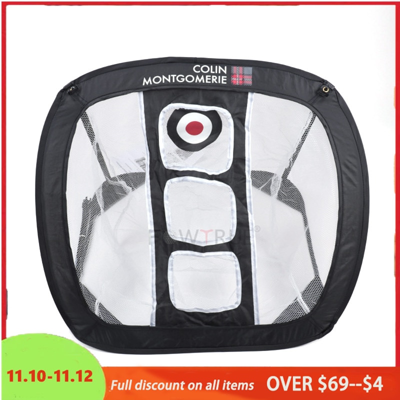 Nylon Golf Practice Net Indoor Outdoor Golf Chipping Pitching Cages Portable Golf Practice Training Aids Mats Golf Training Net