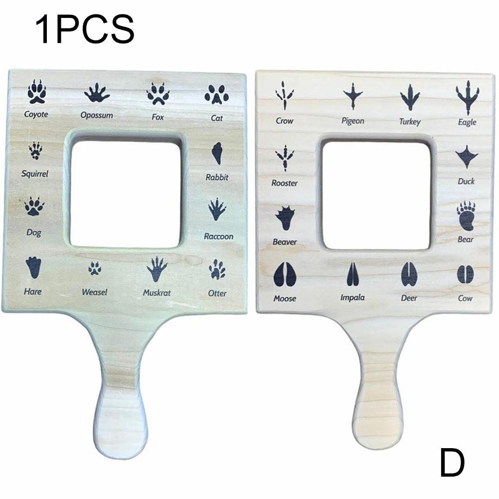 4pcs Nature Guide Finder Nature Viewfinder Double Sided Tool Identify Common Cloud Types And Foliage Wood Drawing Painting Aids