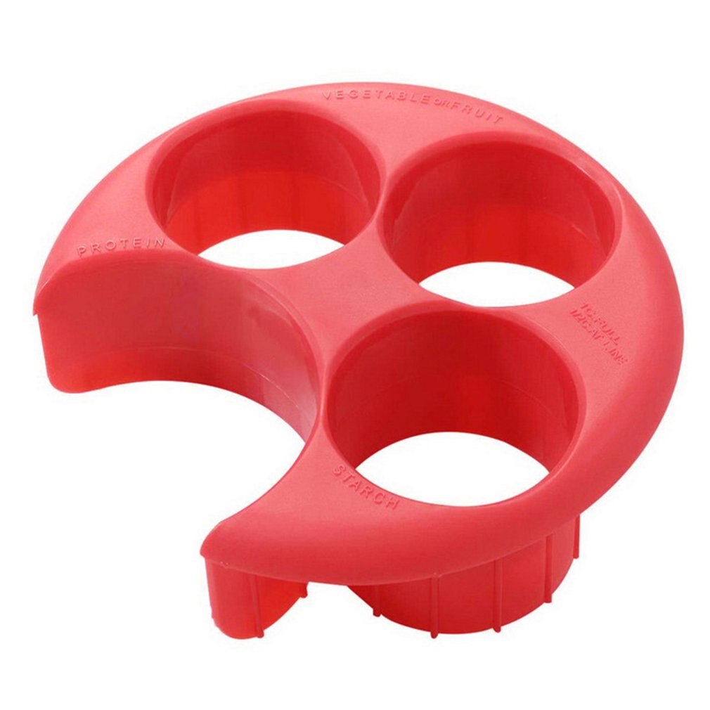 Round Portion Control Tool Meal Measuring Plate Cooking Tools Losing Weight Tool Kitchen Food Eco-Friendly Plate: Default Title