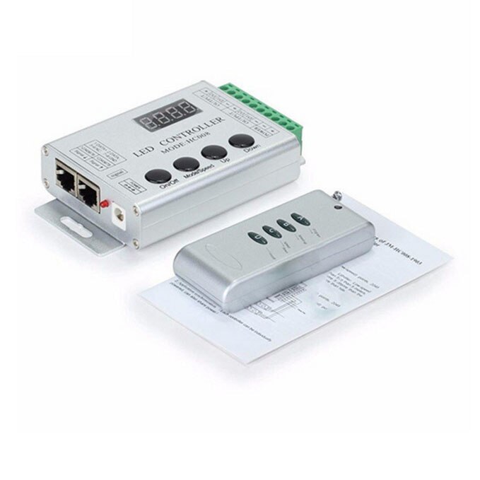 HC008 Toetsen Rgb Led Pixel Controller Programmeerbare Controle 2048 Pixel 133 Effect Modes WS2811 WS2811 UCS1903 Controller: Default Title