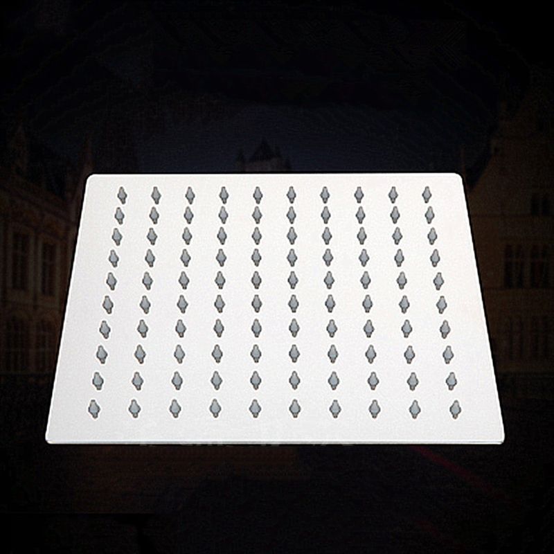 Ducha cuadrada ultrafina de acero inoxidable de 8 pulgadas, boquilla superior grande, ducha de lluvia, cabezal de ducha de baño, accesorios de baño de pulverización