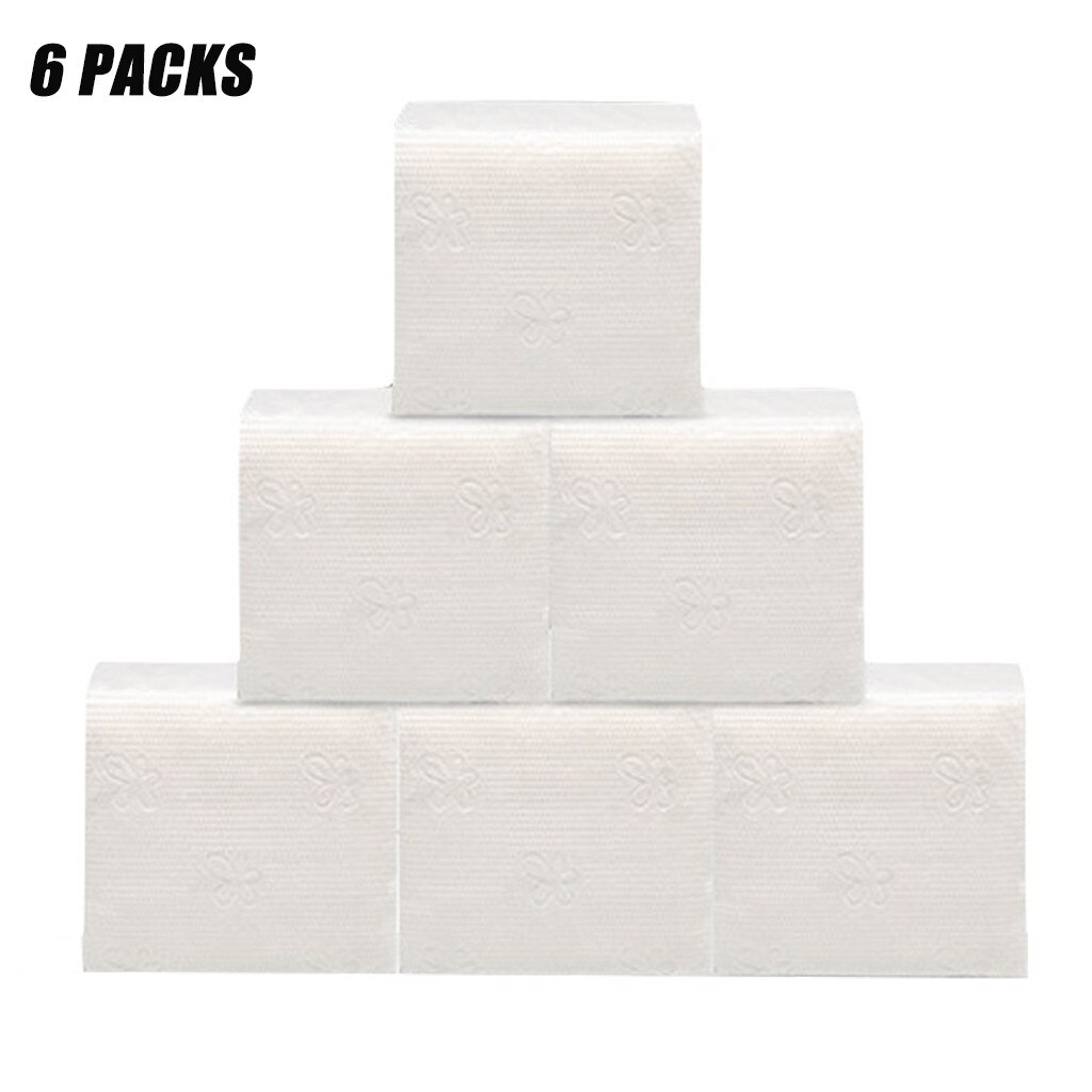 Multipurpose toilet paper 6 packs White Paper Household fresh toilet tissue paper Paper Towels 60 Sheet Tissues Napkin #0319