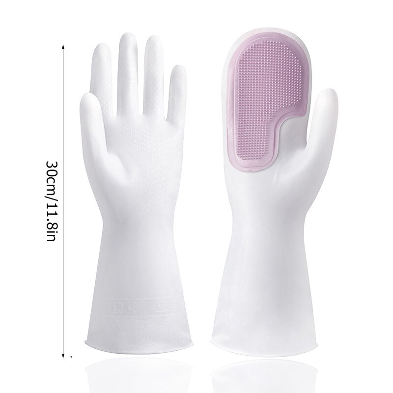 Gants de nettoyage en caoutchouc, brosse magique pour la vaisselle, brosse créative Durable, multifonction, fournitures de cuisine pour la maison