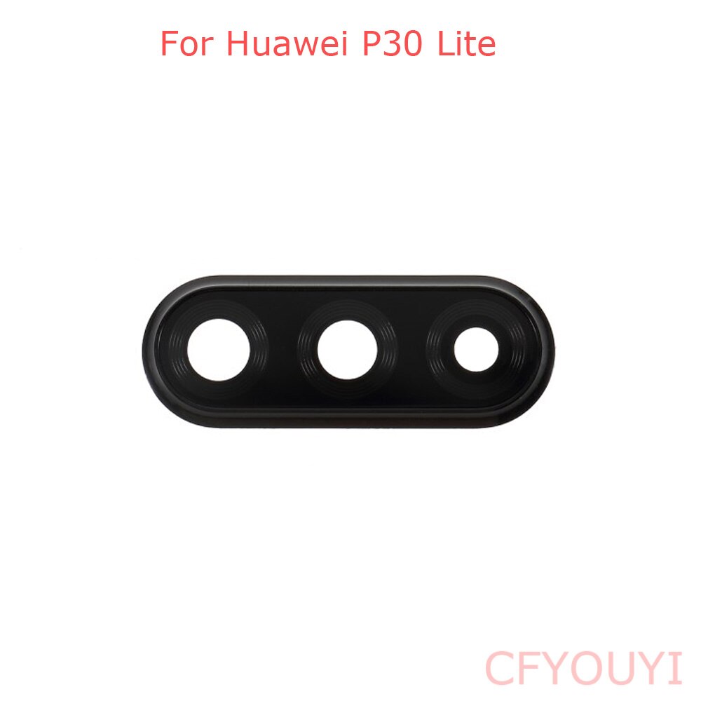 Für Huawei P30 Lite Zurück Kamera Objektiv Ring Abdeckung mit Glas Objektiv