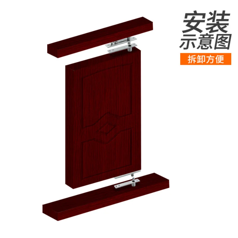 Stainless Steel Pivot Heavy Duty 360-degree Rotating Shaft Wooden Door Hinge Murphy Positioning Hidden Axis