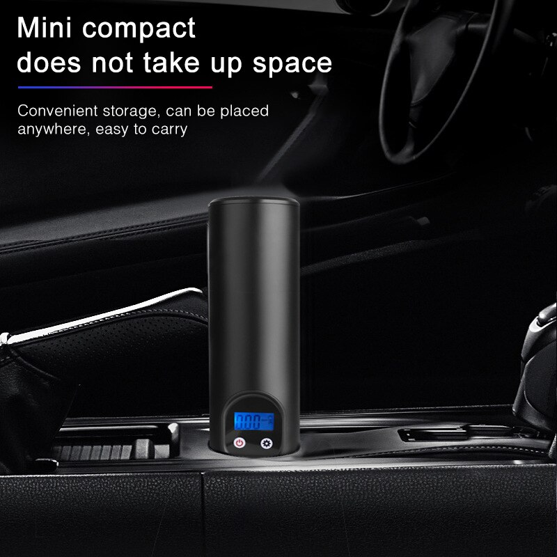Trådløs bil luftpumpe bærbar kompressor digital display dæk dækpumpe håndholdt oppustelig dæk elektrisk pumpe 12v 150 psi