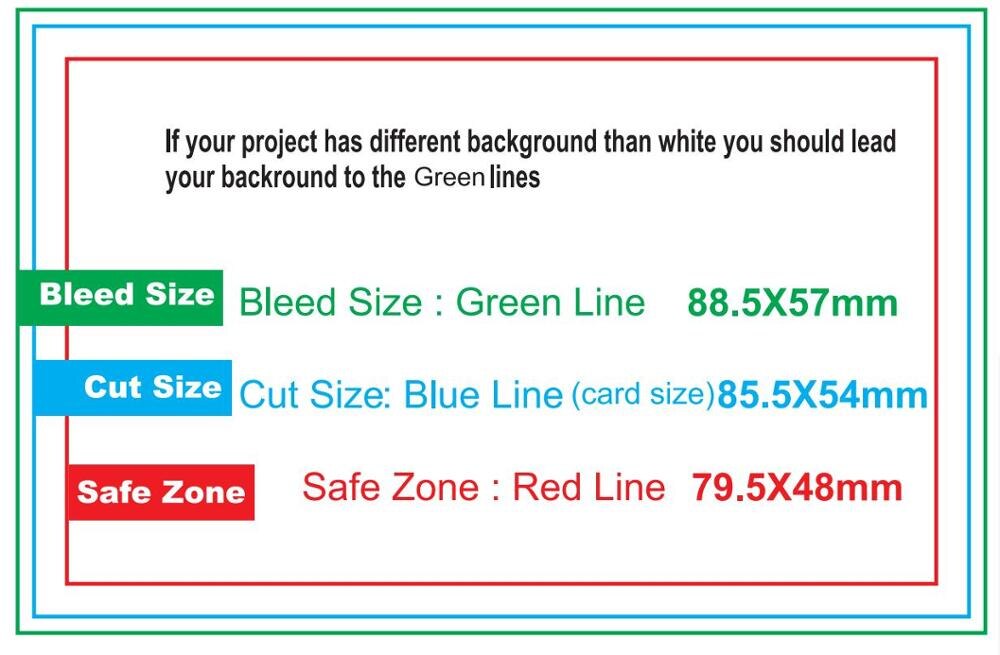 100pcs Gold Metallic plastic business cards Shading A