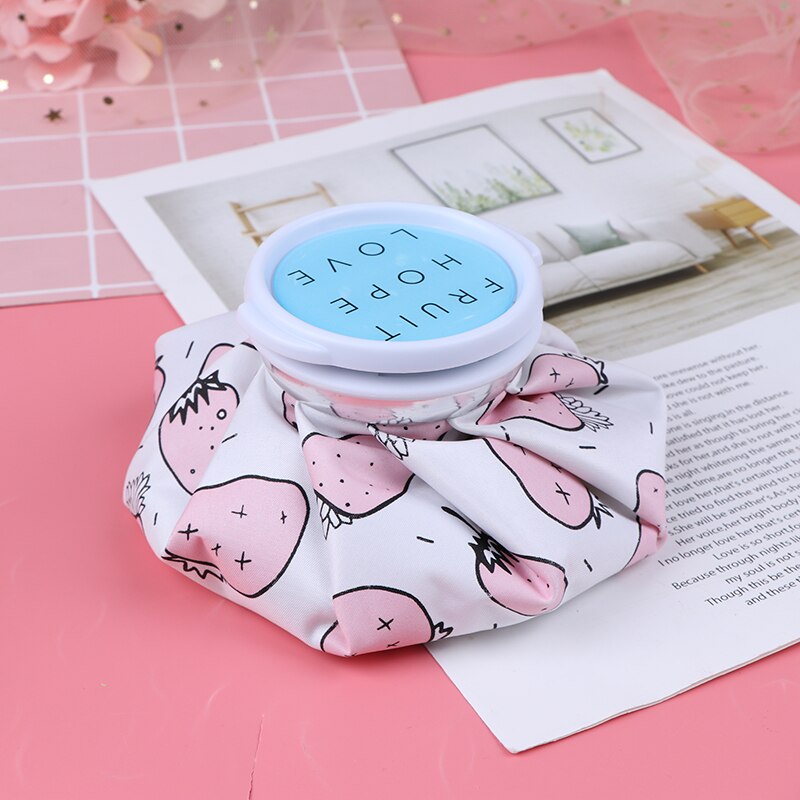 Cartoon Summer Ice Bag Dual-use Bags Water Bottle Health Care Reusable Knee Head Leg Relief Pain Ice Bag: white