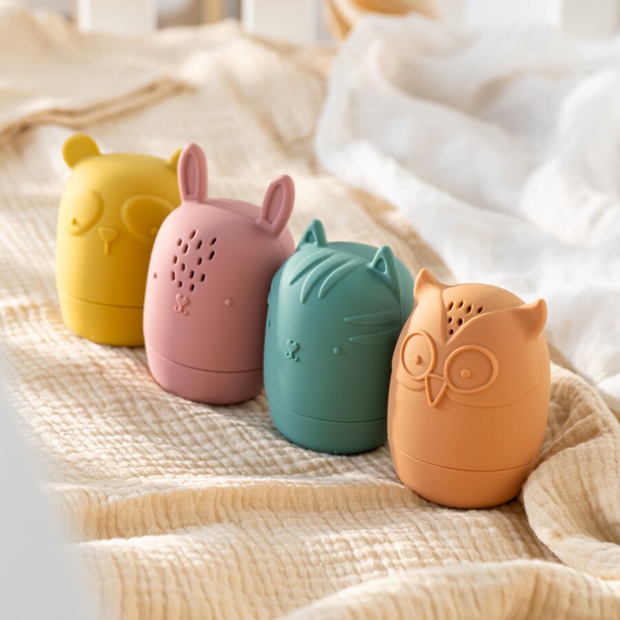 Baby Shower Cartoon Dier Speelgoed Baby Shower Speelgoed Afleiding Drijvende Siliconen Bad Speelgoed Drip Zachte Siliconen Bpa Gratis