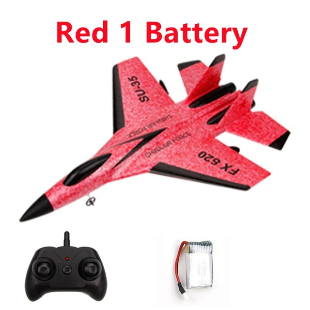 Roclub FX620 SU-35 Rc Vliegtuig 2.4G Afstandsbediening Vechter Hobby Vliegtuig Zweefvliegtuig Vliegtuig Epp Schuim Speelgoed Rc Vliegtuig Kids: Red 1B