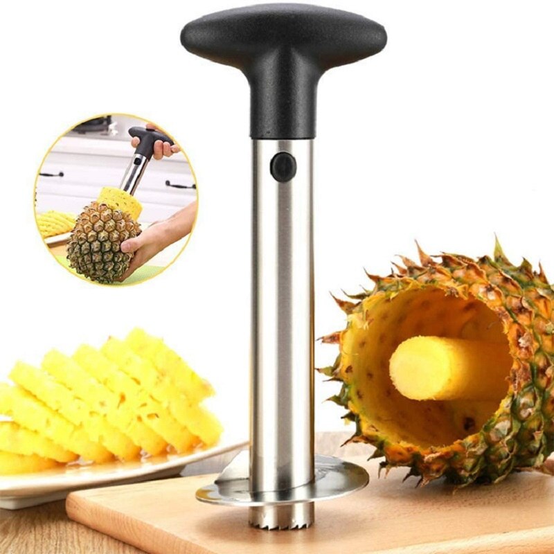 Pineapple Slicer Stainless Steel Pineapple Peeler Cutter Corer Fruit Kitchen Fruit Tool Slicer and Lemon Squeezer Juice Juicer